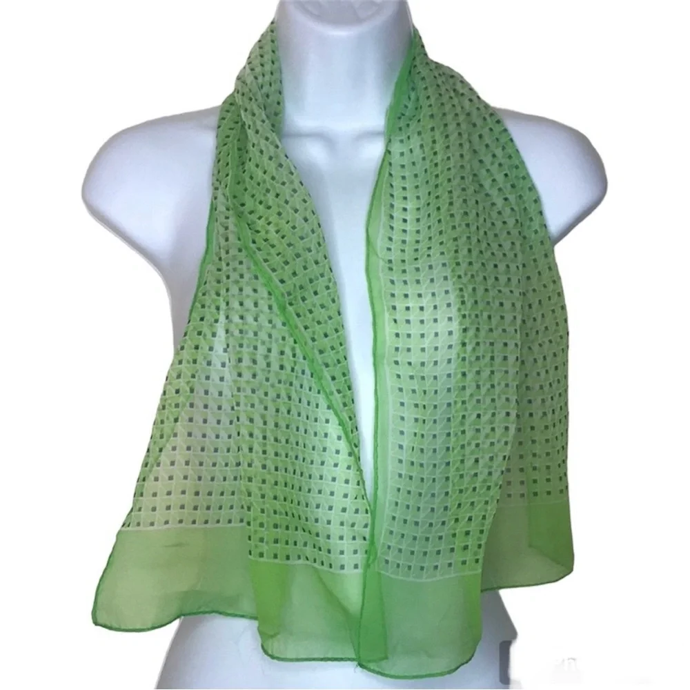 Vintage Sheer green Scarf